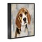 Stupell Industries Pet Beagle Patiently Waiting Framed Giclee Art